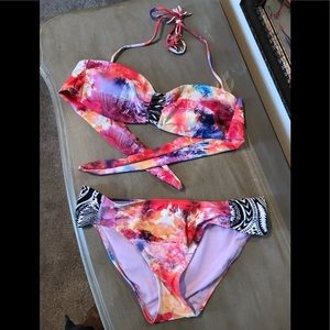 Raisins Two-Piece Bandeau w/ Matching Bottoms